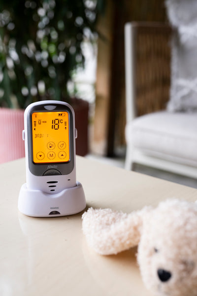 Alecto DBX-68 - Babyphone für den Außenbereich mit großer Reichweite, weiß/anthrazit