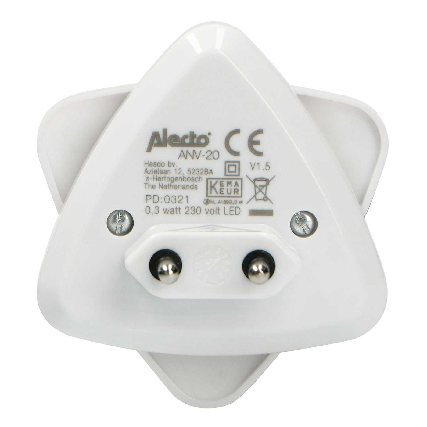 Alecto ANV-20 - Automatisches LED-Nachtlicht, weiß