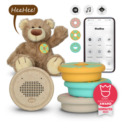 Alecto Baby HeeHee - Sprachknopf, macht Ihr Kuscheltier zum interaktiven Freund
