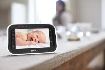 Alecto DVM200M - Babyphone mit Kamera und 4,3"-Farbdisplay, Weiß/Anthrazit