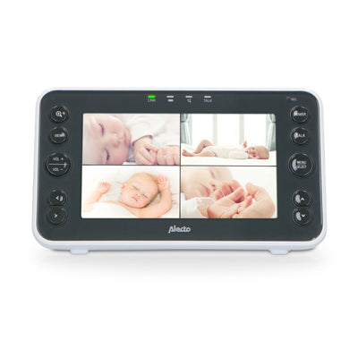 Alecto DVM200XL - Babyphone mit Kamera und 5"-Farbdisplay, Weiß/Anthrazit