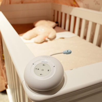 Alecto DBX-112 - DECT Babyphone mit Full ECO-Modus und Display, weiß/blau