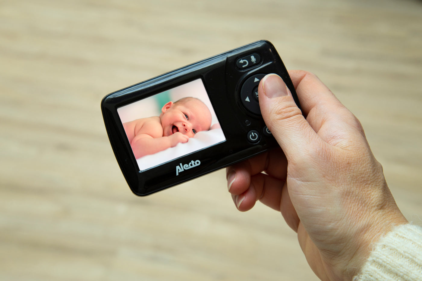 Alecto DVM71BK - Babyphone mit Kamera und 2.4"-Farbdisplay, Schwarz