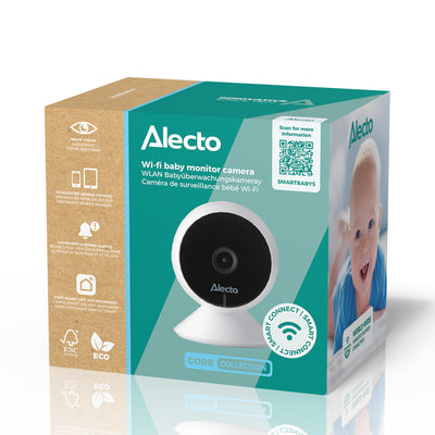 Alecto SMARTBABY5 - WLAN-Babyphone mit Kamera - Weiß