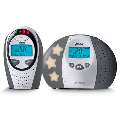 DB-188 LUX - DECT Babyphone mit Full ECO-Modus und Display, weiß/anthrazit