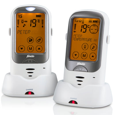 Alecto DBX-68 - Babyphone für den Außenbereich mit großer Reichweite, weiß/anthrazit