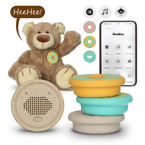 Alecto Baby HeeHee - Sprachknopf, macht Ihr Kuscheltier zum interaktiven Freund
