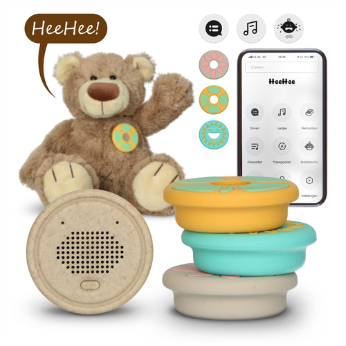 Alecto Baby HeeHee - Sprachknopf, macht Ihr Kuscheltier zum interaktiven Freund