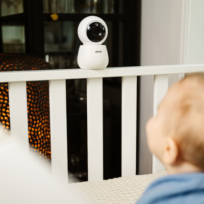 Alecto DVM2043 - Babyphone mit Kamera, großem 4,3" Farbdisplay und Nachtlicht - Ferngesteuert - Weiß