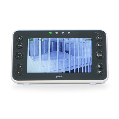Alecto DVM200XL - Babyphone mit Kamera und 5"-Farbdisplay, Weiß/Anthrazit