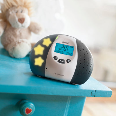 DB-188 LUX - DECT Babyphone mit Full ECO-Modus und Display, weiß/anthrazit