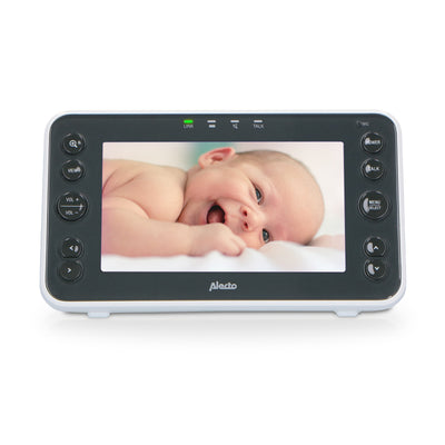 Alecto DVM200XL - Babyphone mit Kamera und 5"-Farbdisplay, Weiß/Anthrazit