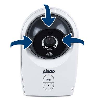 Alecto DVM-143C - Zusätzliche Kamera für DVM-143 / DVM-200 / DVM-207 / DVM-210, Weiß/Anthrazit