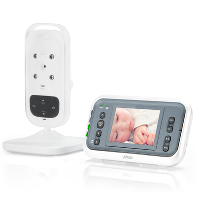 Alecto DVM-76 - Babyphone mit Kamera und 2.8"-Farbdisplay, Weiß/Anthrazit