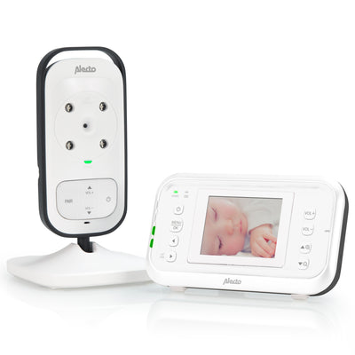 Alecto DVM-73 - Babyphone mit Kamera und 2.4"-Farbdisplay, Weiß/Anthrazit