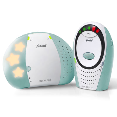 Alecto DBX-85MT - DECT Babyphone mit Full ECO-Modus, weiß/Minzgrün