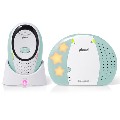 Alecto DBX-85MT - DECT Babyphone mit Full ECO-Modus, weiß/Minzgrün