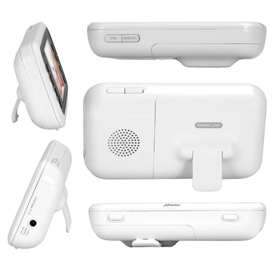 Alecto DVM-77 - Babyphone mit Kamera und 2.8"-Farbdisplay, Weiß/Anthrazit
