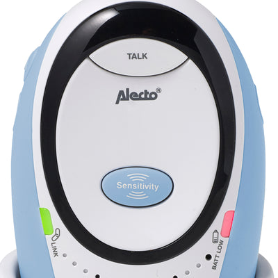 Alecto DBX-85 ECO - DECT Babyphone mit Full ECO-Modus, weiß/blau