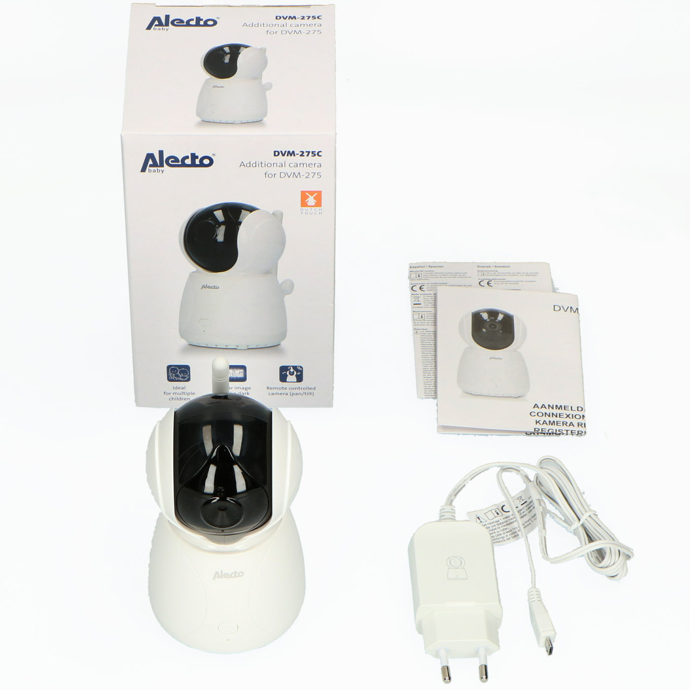 Alecto DVM-275C - Zusätzliche Kamera für DVM-275, Weiß