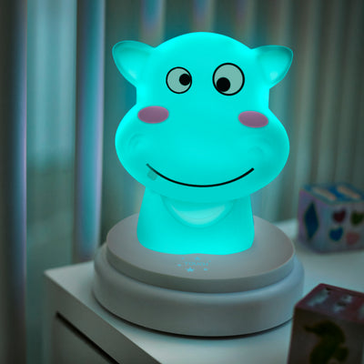 Alecto SILLY HIPPO - LED-Nachtlicht, Nilpferd, blau
