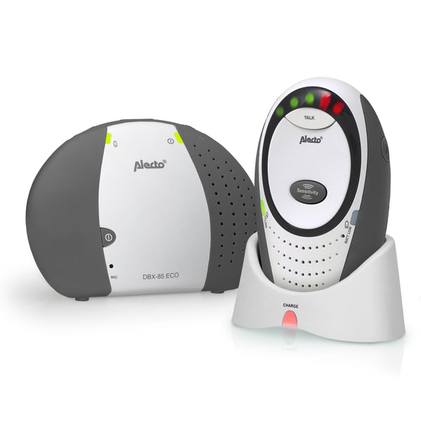 Alecto DBX-85 LIMITED - DECT Babyphone mit Full ECO-Modus, weiß/anthrazit