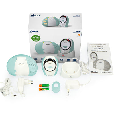 Alecto DBX-85MT - DECT Babyphone mit Full ECO-Modus, weiß/Minzgrün