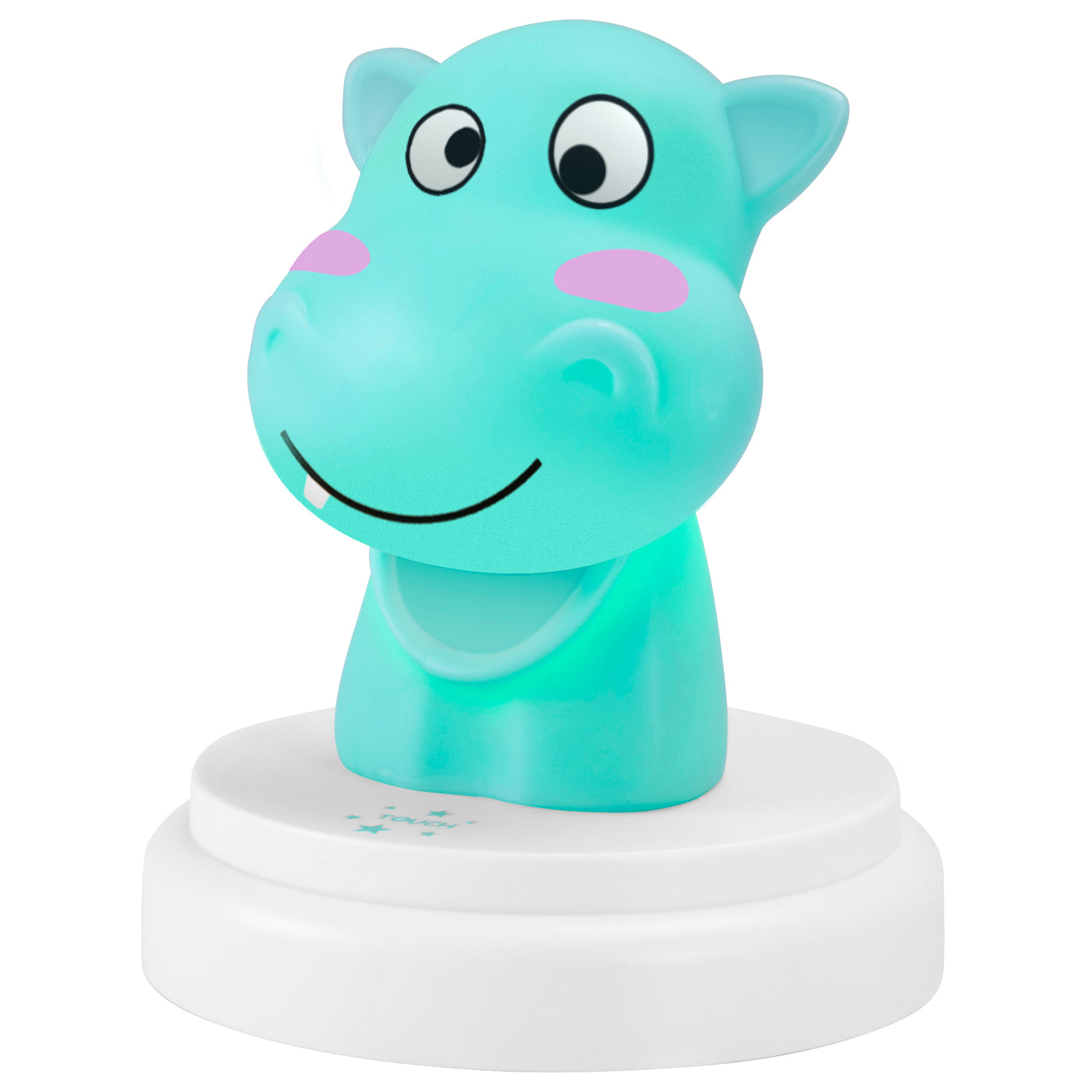 Alecto SILLY HIPPO - LED-Nachtlicht, Nilpferd, blau