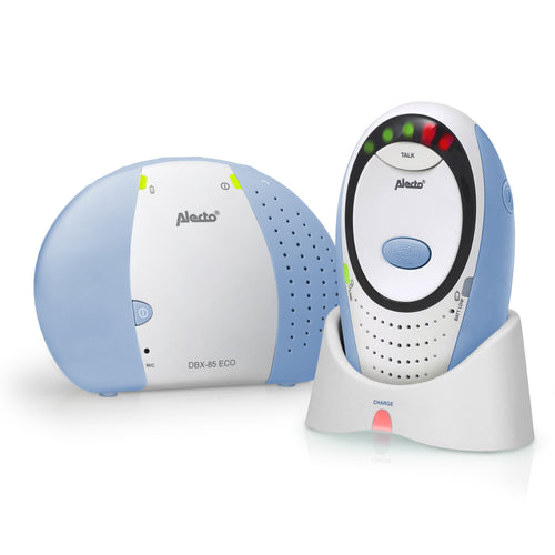Alecto DBX-85 ECO - DECT Babyphone mit Full ECO-Modus, weiß/blau