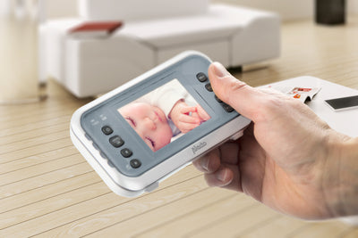 Alecto DVM-76 - Babyphone mit Kamera und 2.8"-Farbdisplay, Weiß/Anthrazit