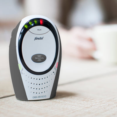 Alecto DBX-85 LIMITED - DECT Babyphone mit Full ECO-Modus, weiß/anthrazit