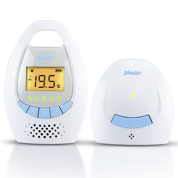 Alecto DBX-20 - Digitales Babyphone mit Display, weiß/blau