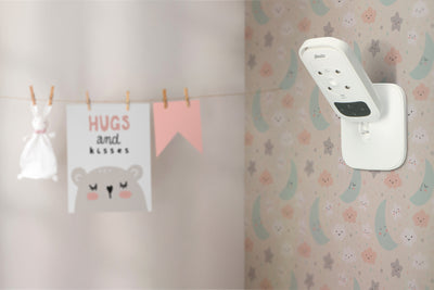 Alecto DVM-76 - Babyphone mit Kamera und 2.8"-Farbdisplay, Weiß/Anthrazit