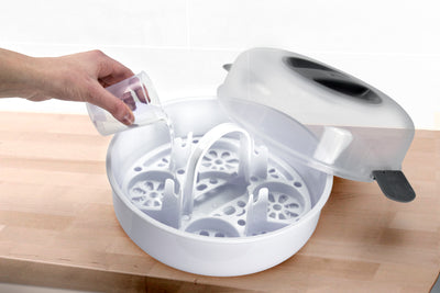 Alecto BW-04 - Mikrowellen Flaschensterilisator, weiß