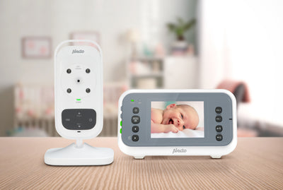 Alecto DVM-76 - Babyphone mit Kamera und 2.8"-Farbdisplay, Weiß/Anthrazit