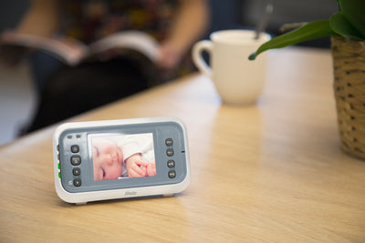 Alecto DVM-76 - Babyphone mit Kamera und 2.8"-Farbdisplay, Weiß/Anthrazit