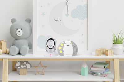Alecto DBX-85GS - DECT Babyphone mit Full ECO-Modus, weiß/Grau