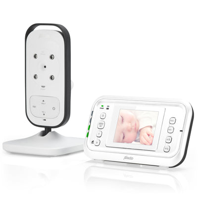 Alecto DVM-73 - Babyphone mit Kamera und 2.4"-Farbdisplay, Weiß/Anthrazit