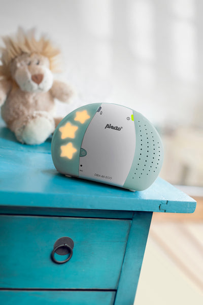 Alecto DBX-85MT - DECT Babyphone mit Full ECO-Modus, weiß/Minzgrün