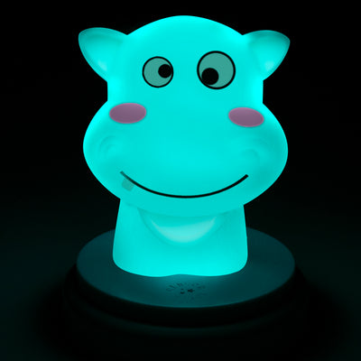 Alecto SILLY HIPPO - LED-Nachtlicht, Nilpferd, blau
