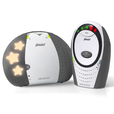 Alecto DBX-85 LIMITED - DECT Babyphone mit Full ECO-Modus, weiß/anthrazit