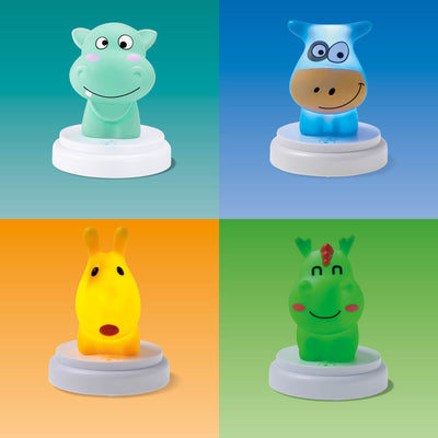 Alecto SILLY HIPPO - LED-Nachtlicht, Nilpferd, blau