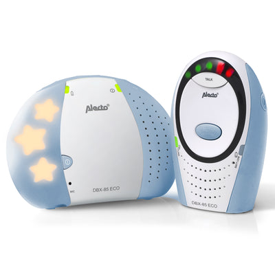 Alecto DBX-85 ECO - DECT Babyphone mit Full ECO-Modus, weiß/blau