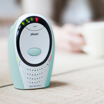 Alecto DBX-85MT - DECT Babyphone mit Full ECO-Modus, weiß/Minzgrün