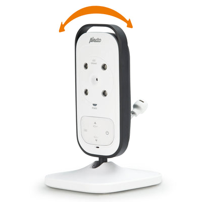 Alecto DVM-73 - Babyphone mit Kamera und 2.4"-Farbdisplay, Weiß/Anthrazit