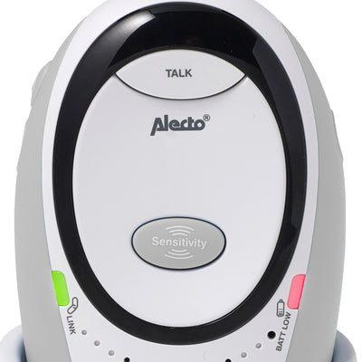 Alecto DBX-85GS - DECT Babyphone mit Full ECO-Modus, weiß/Grau